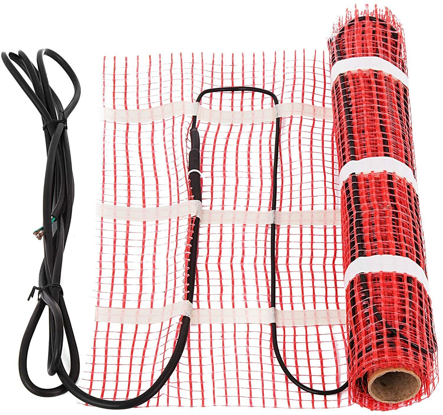 30 Sqft 120V Electric Radiant Floor HeatingMat with Alarmer and
