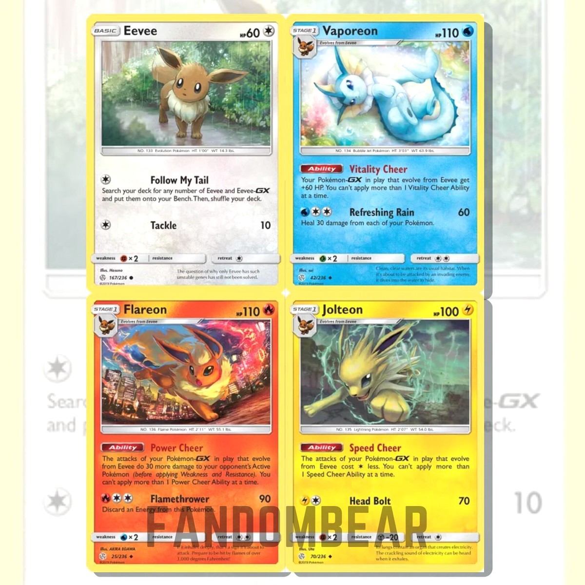 EEVEELUTION COLLECTION 2019 Cosmic Eclipse JOLTEON VAPOREON