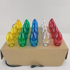 Ebenezer & Co. 20’ Nostalgic Oversized 20 Bulb Light Strand Multicolor QVC