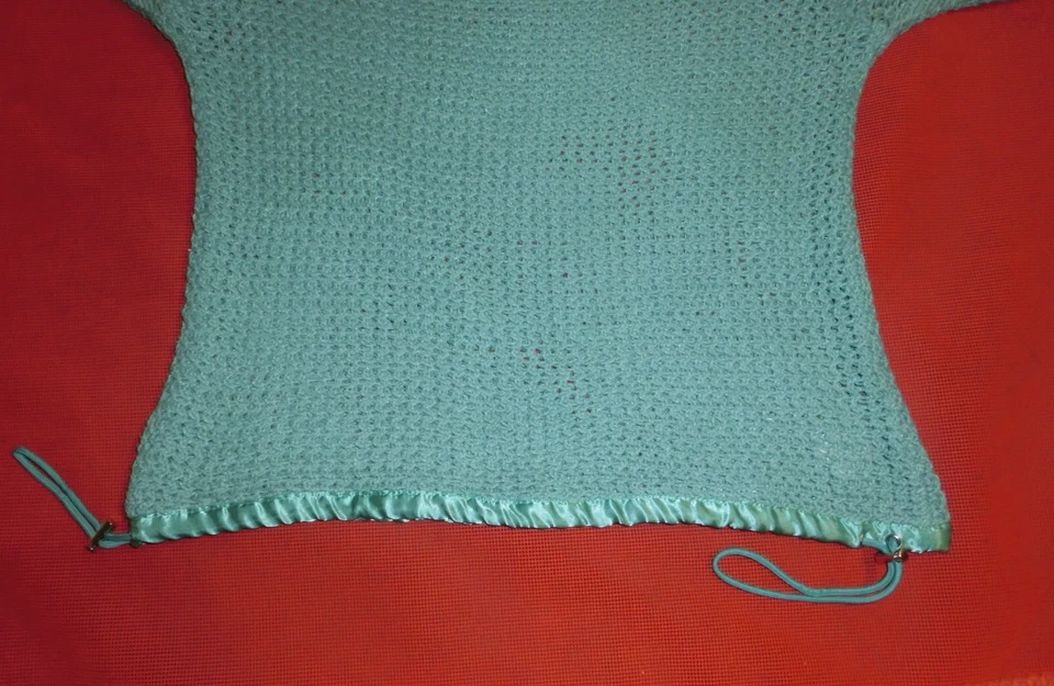 Pullover, 7/8 Ärmel, Damen, Gr. ca. 38, türkis - Bild 3 von 4