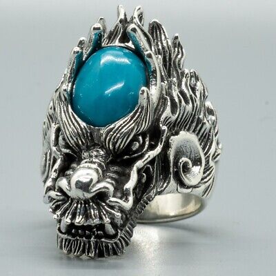Dragon Ring 925 silver Biker Amber Turquoise Labradorite Dragon Ring 925 silver Biker Amber Turquoise Labradorite