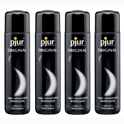 4 PK Pjur Original Silicone BodyGlide Personal Massage Lube Lubricant 100 ml