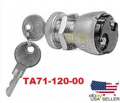 INTERRUPTOR DE ENCENDIDO TAYLOR DUNN 71-120-00,71120, TA71-120-00 TA7112000 INTERRUPTOR LLAVE - Imagen 1 de 7