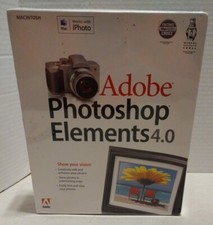 Adobe Photoshop Elements 4.0 For Apple Mac NEW SEALED IN BOX