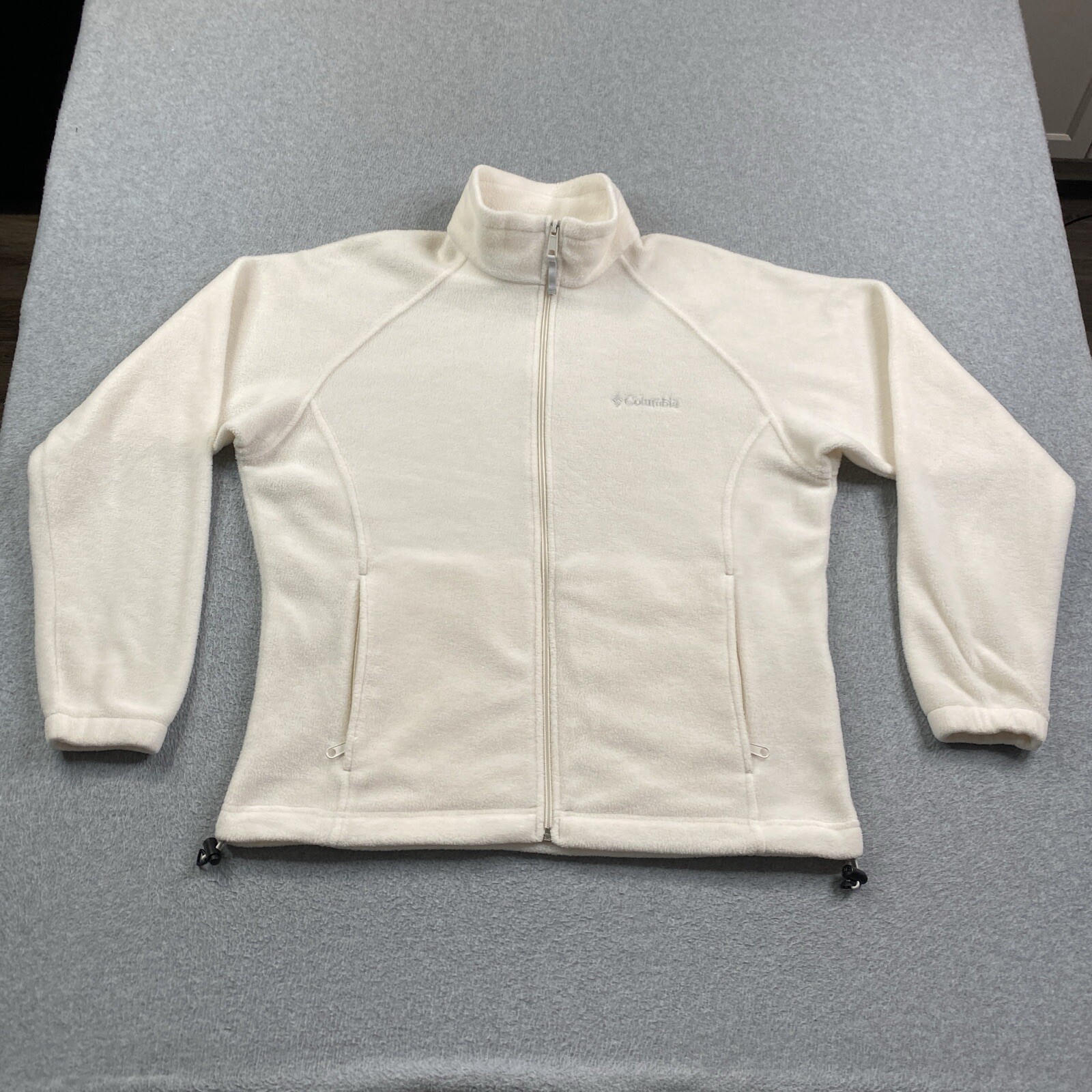 Columbia Women’s Large Benton Springs Fleece Full Zip Jacket in Cream White