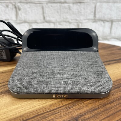 iHome PowerValet Pro Alarm Clock USB Fast Qi Wireless Charger Smartphone Watch 