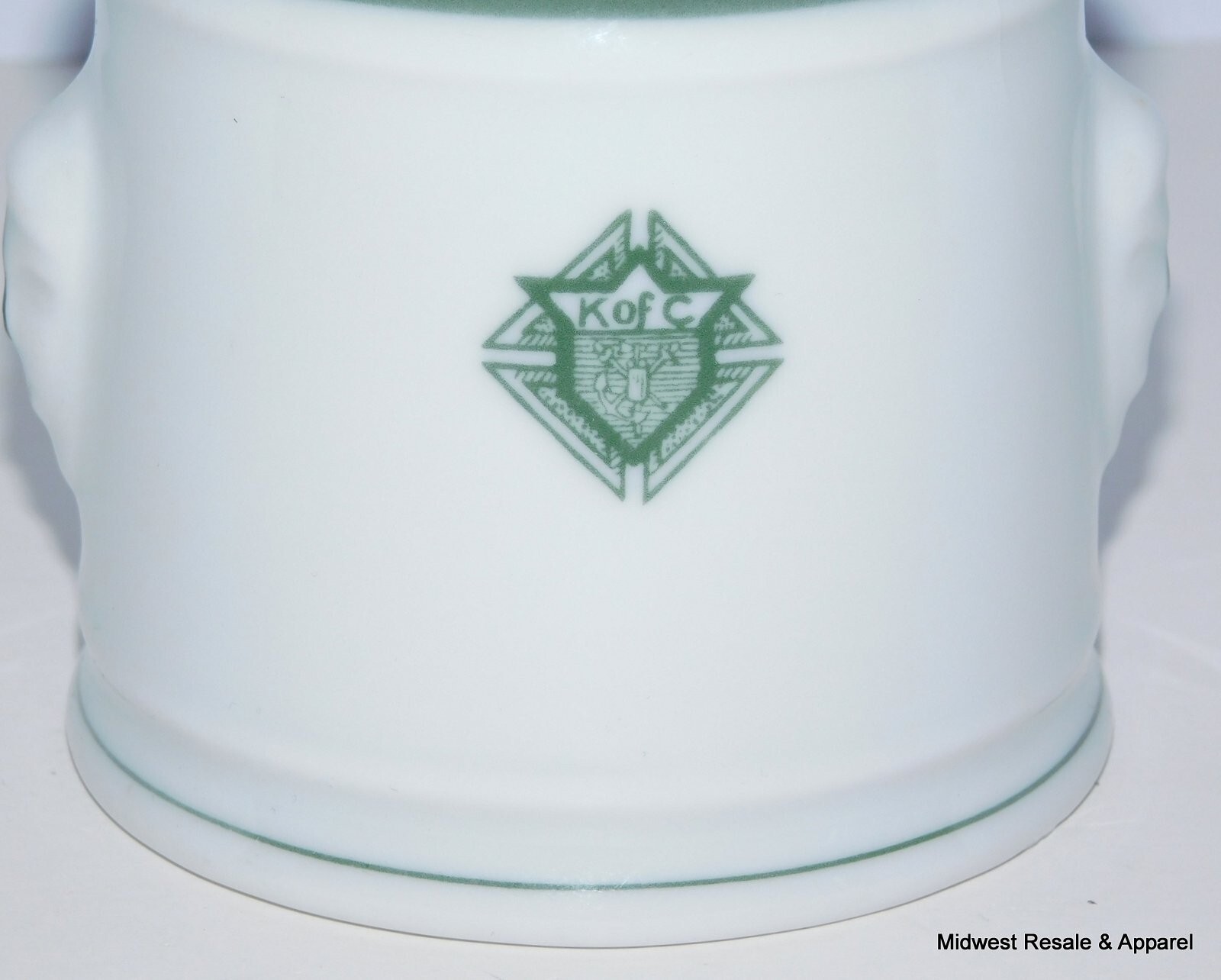 Rare Knights of Columbus Fraunfelter Covered Sugar Bowl Restaurant ware