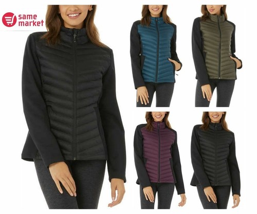 ladies mixed media jacket