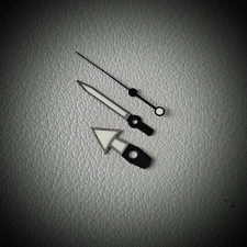 HANDS SET SPB077 STYLE GUNMETAL POLISHED + BLACK C3 / SEIKO MOD SKX SKX007 NH35