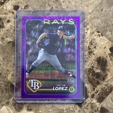 2024 Topps Series 2 JACOB LOPEZ Tampa Bay Rays #502 Purple /799 A-7