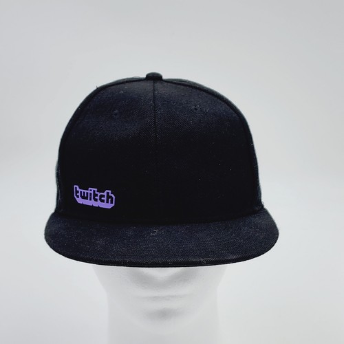 Twitch Streamer Hat Snapback Black Adjustable eBay