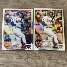 2023 Topps Chrome Freddie Freeman sepia refractor #5 & Topps Chrome Base Version