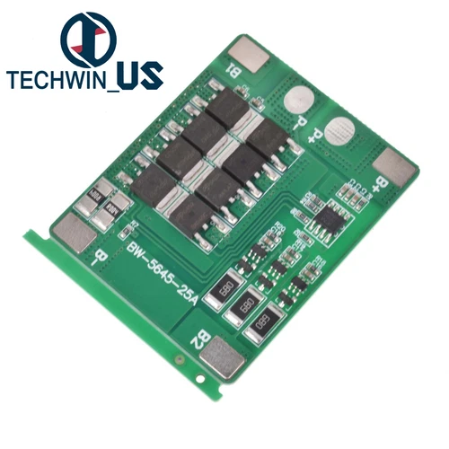 3S 12.6V 25A 18650 Li-ion Lithium Battery BMS Protection PCB Board With Balance