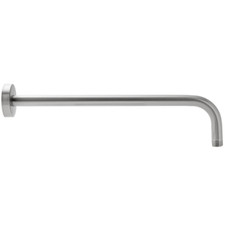 15 Inch Shower Head Arm Extension With Flange Wall Mounted Arm, Brushed Nickel