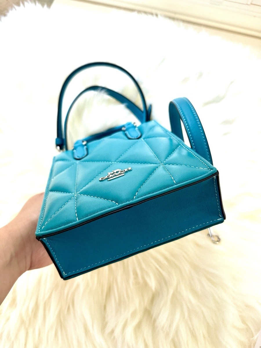 NWT Coach North-South Mini Tote with Puffy Diamond Quilting