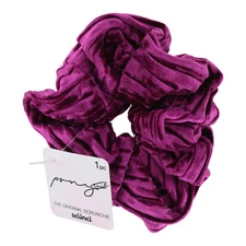 Scunci Ponytail The Original Scrunchie Velvet Purple Hair Scrunchie, 1-Piece
