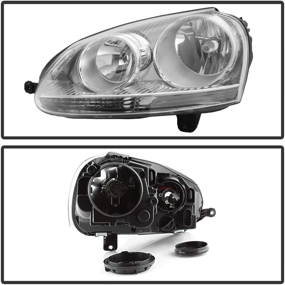 ✅ Faro izquierdo+derecho estilo fábrica OEM para 05-10 Volkswagen Jetta/GTI/Conejo Foto 2 de 4