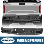 Hooke Road Rear Bumper Reinforcement Bar w/ LED Light Fit 2018-2020 Ford F-150