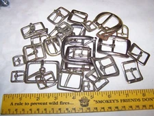 Vintage Lot of Buckles Leather Hardware Crafting NORTH & JUDD England others mix