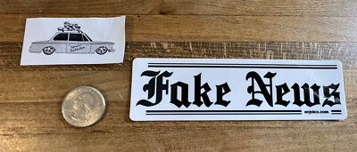 Enjoi Skateboards Fake News Sticker Plan B Baker Sci Fi Fantasy Jacuzzi