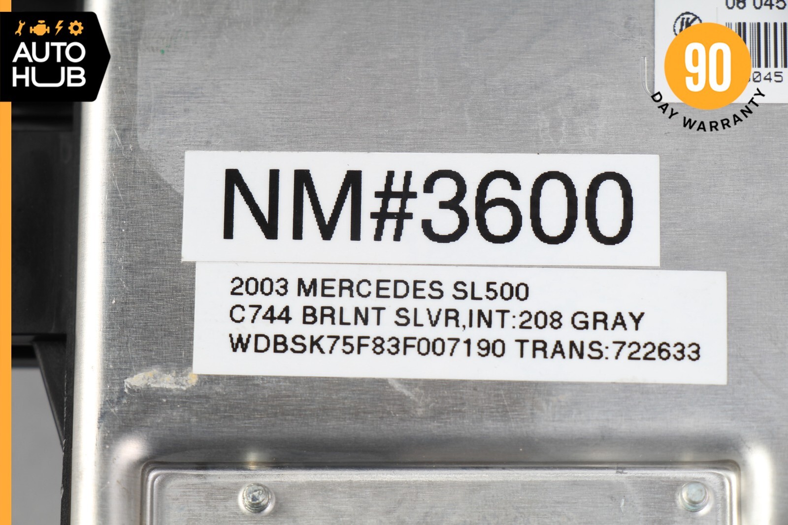 03-12 Mercedes R230 SL500 SL55 AMG SL550 Rear SAM Fuse Box Relay Module OEM 56k
