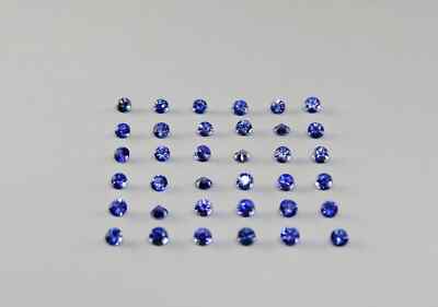 100% Natural Blue Sapphire Round Cut 6 mm Certified Loose SG Gemstones 20 Pcs