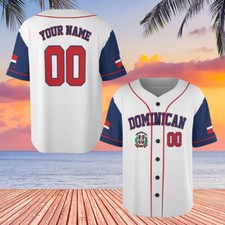 Personalized Dominican Republic Dominican Baseball Jersey, Dominican Team Jersey