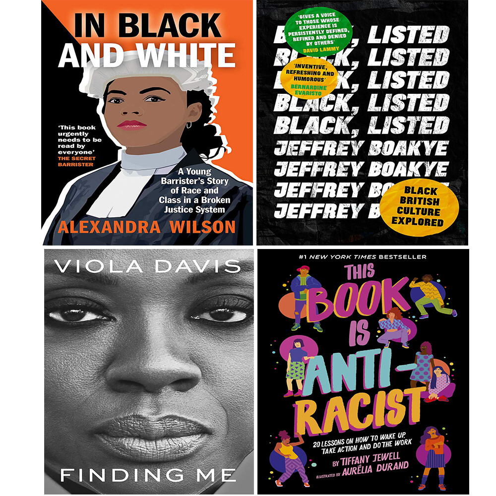 This Book Is Anti-Racist, Black, Listed, Finding Me, In Black and White 4 Books