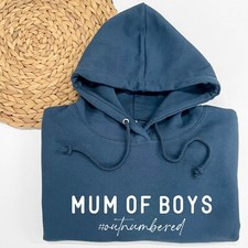 MUM OF BOYS Hoodie - Boy Mum Mum Hoodie Gift For Mum Mother's Day Mama XS - 3XL