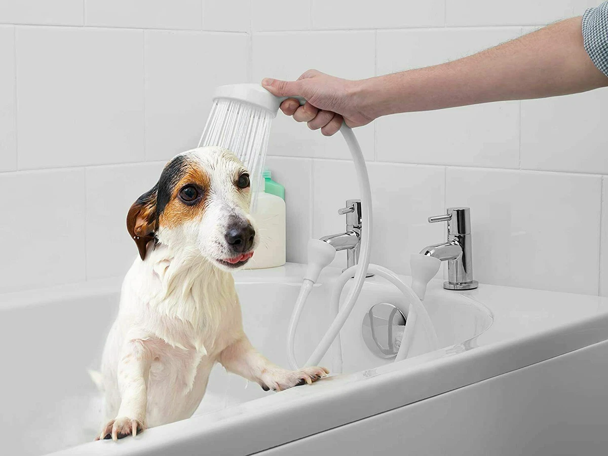 Hair Dog Pet Shower Spray Hose Bath Tub Sink Faucet Attachment