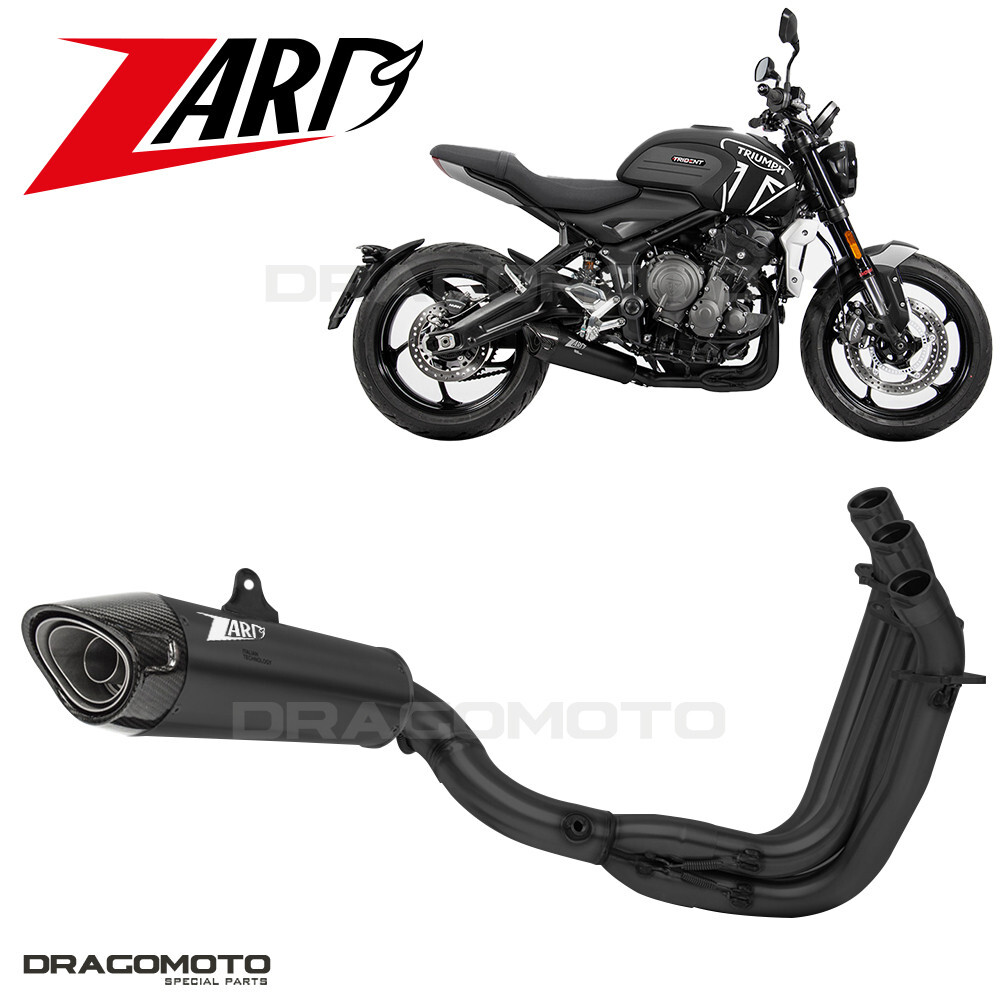 TRIDENT 660 TRIUMPH 2023 ZARD Full exhaust Black RC CC