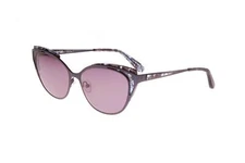 New GISSELLE Eyewear Navy MARIGOLD Sunglasses with Grey Lenses 56/15/145