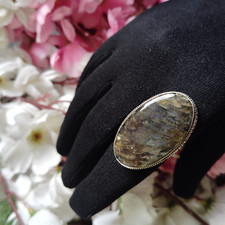 Boho Labradorite 925 Sterling Silver Plated Handmade Oxidized Ring,Wedding Ring 