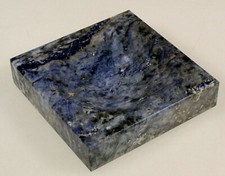 PRL) POSACENERE PORTACENERE MARMO PIETRA PREZIOSA SODALITE CENDRIER ASH-TRAY    