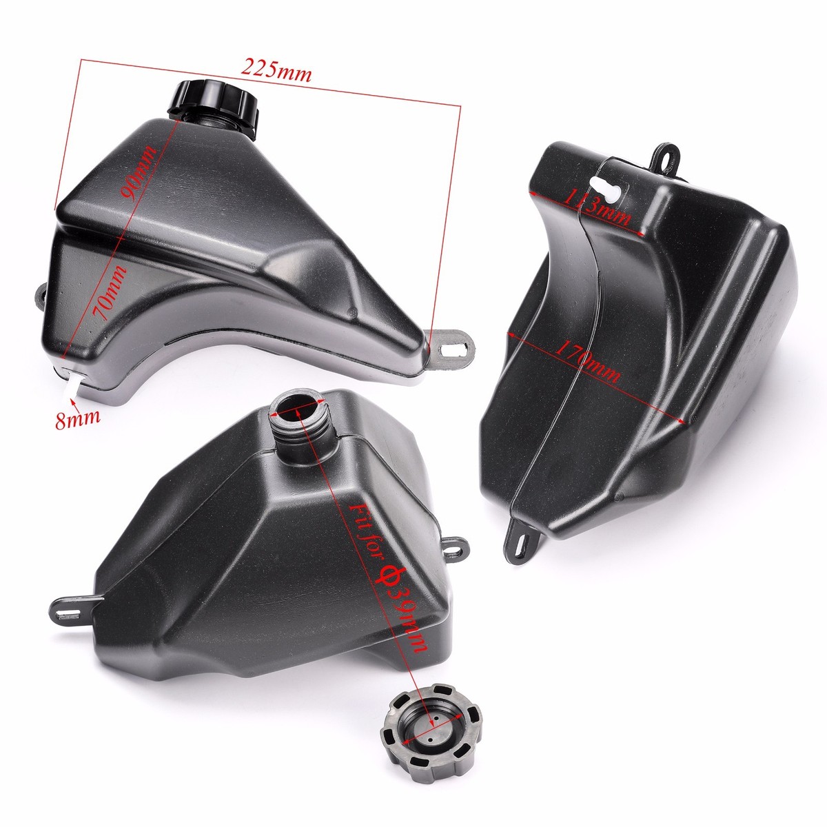 SERBATOIO BENZINA PER QUAD ATV 50CC-125CC 4T