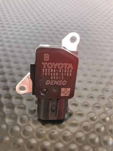 Sensor de flujo de aire de masa genuino Toyota Corolla Camry 22204-31020 Scion tC xB xD OEM Foto 2 de 4