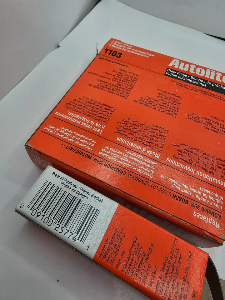 (QTY 4) Autolite Glow Plug 1103 for 1984-1985 Mercedes-Benz 190D - Image 3 of 4