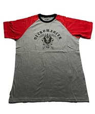 Diablo Varsity Raglan T-Shirt Heathered Grey/Red Size XL