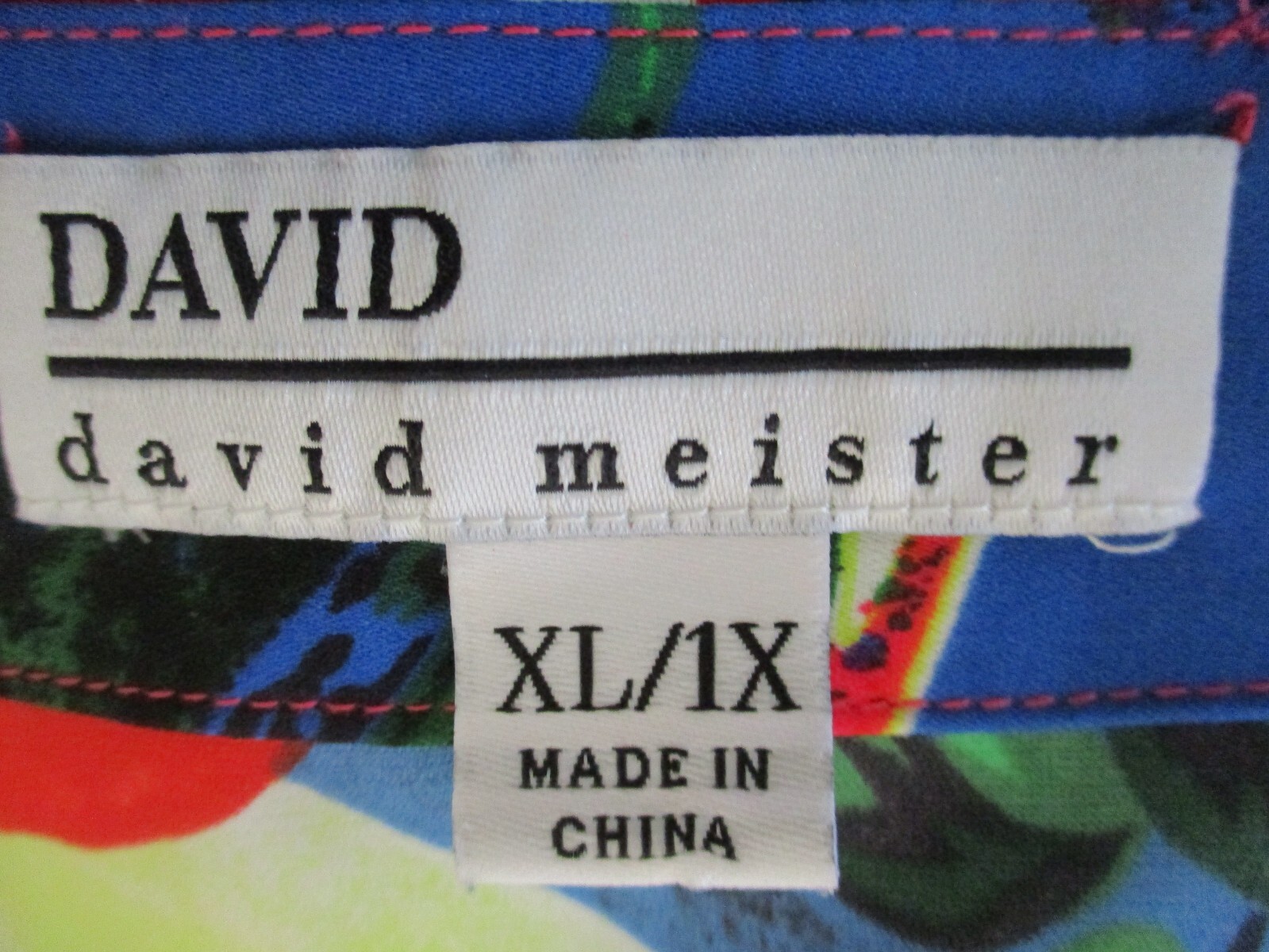 DAVID MEISTER POLYESTER FLORAL KIMONO MIDI LENGTH OPEN DUSTER TOP,  SIZE XL/ 1X