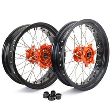17"x3.5/5.0 Supermoto Wheels Rims Flange for KTM 690  Enduro R For Husqvarna 701