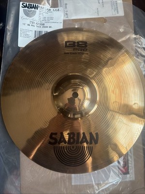 Sabian 13'' B8 Pro Thin Crash Cymbal New Old Logos