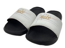 Nike Victori One Slide Print Slides CN9678-103 Size 8 Summit White / Met.-Gold