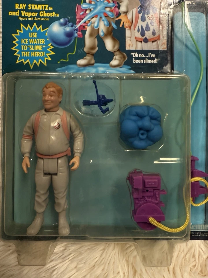 Cazafantasmas reales 1986 sin usar, en caja, héroes adelgazados Ray Stantz SIN PERFORAR Foto 4 de 4