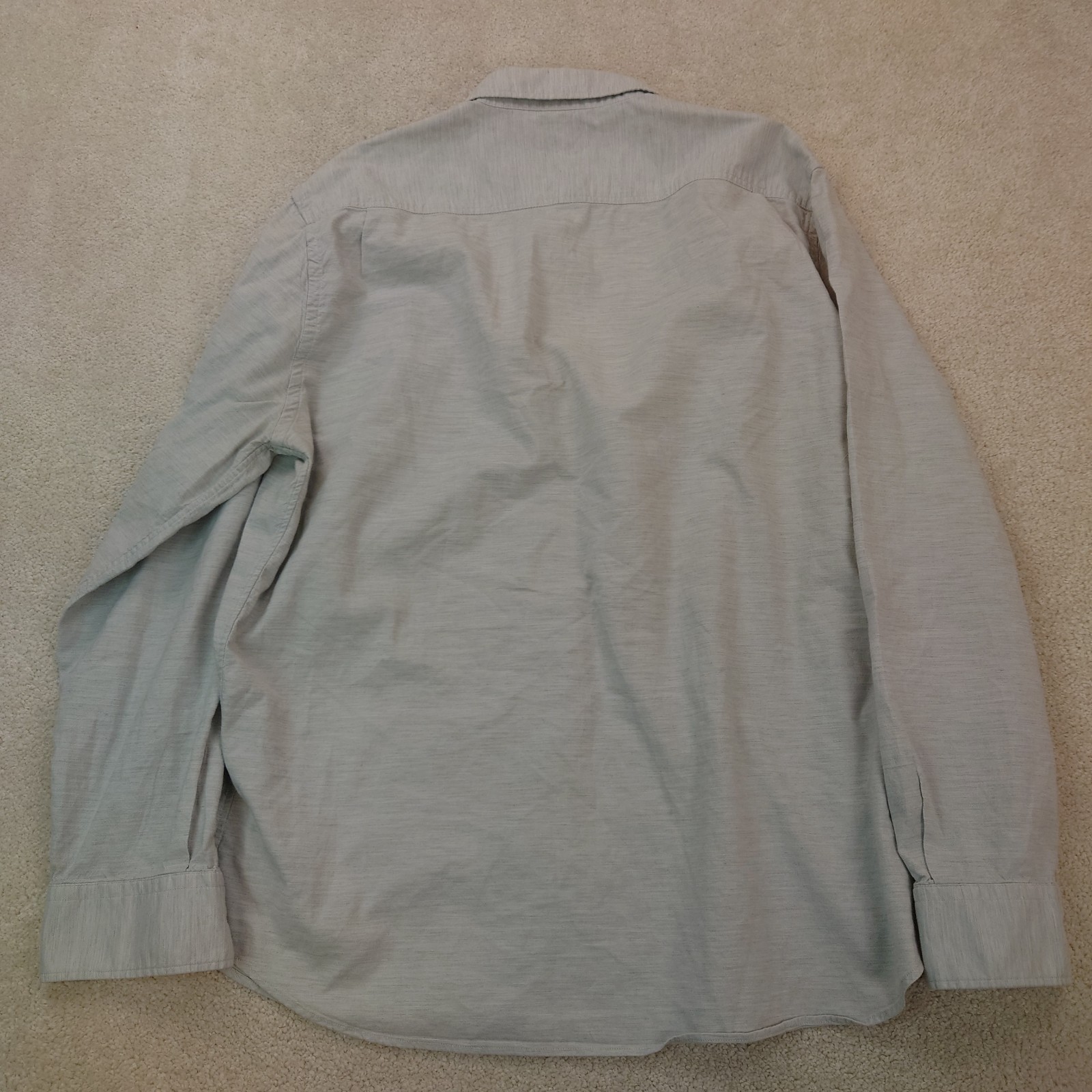 Faherty Button Down Long Sleeve Pocket Shirt Gray… - image 9