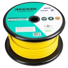 KICKER KMWPY4100 100' 4AWG Power Wire - Yellow 47KMWPY4100 