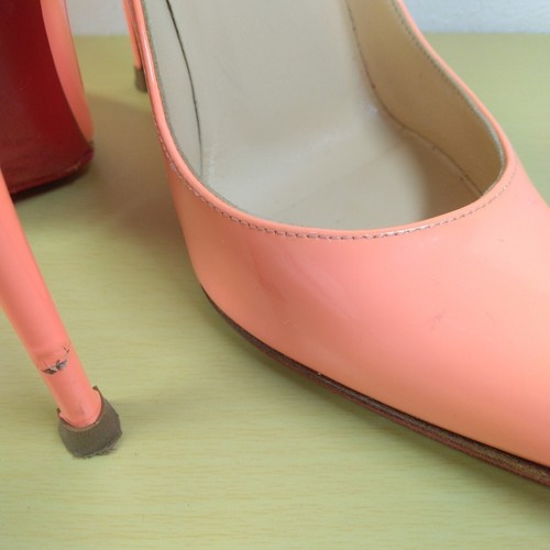 Christian Louboutin Pointed patent Pink Pumps Used Size 36 - Picture 19 of 24