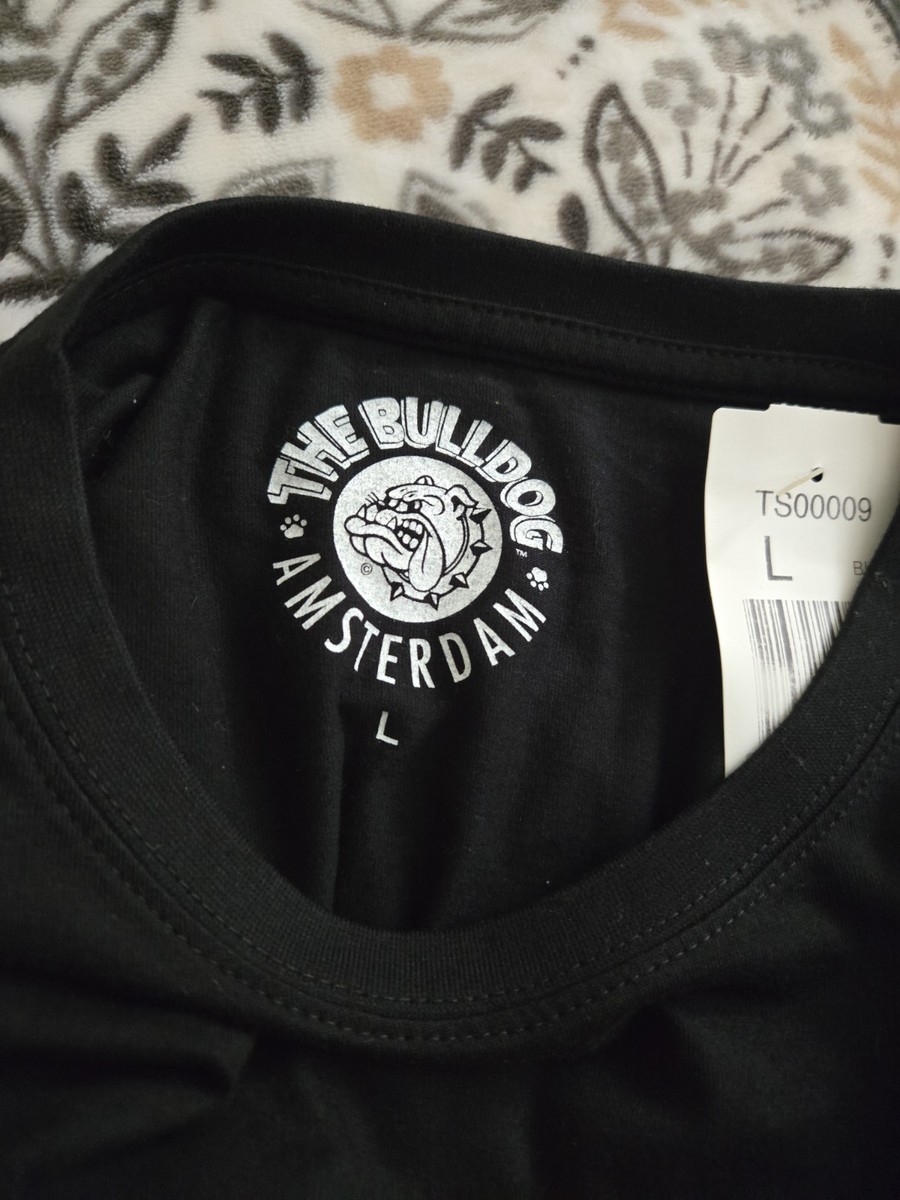 Vitg. New Bulldog Amsterdam T Shirt Mens L Coffeeshop 420 Smoker 