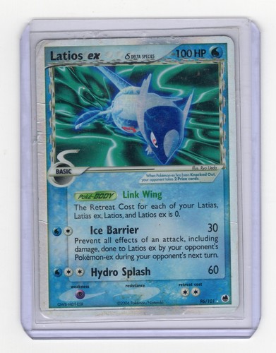 Latios ex Delta Species 96/101 EX Dragon Frontiers Holo Pokemon DMG