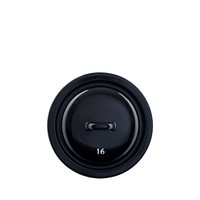 Riess Deckel Ø16Cm Emaille Classic Zwerge Schwarz