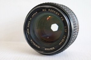 Minolta MC Rokkor-PG 50mm f/1.4 Standard MF MD Mount Lens Dented